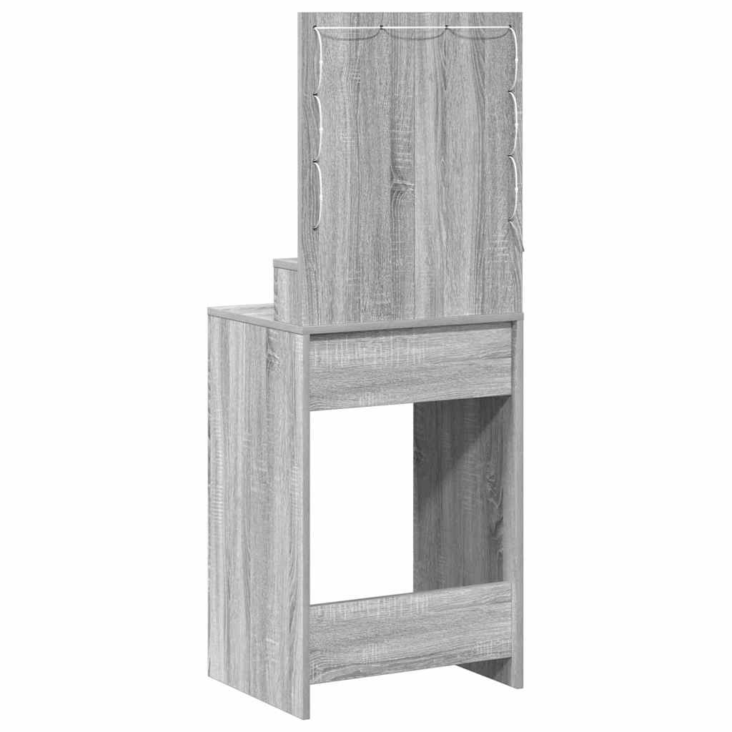 vidaXL Toaletka Szary Sonoma 50 x 41 x 135 cm Materiał drewnopochodny