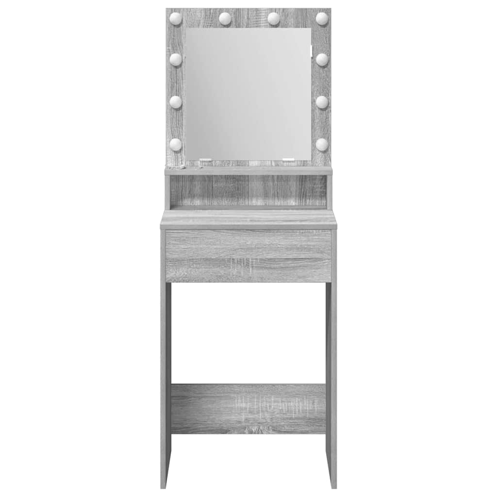 vidaXL Toaletka Szary Sonoma 50 x 41 x 135 cm Materiał drewnopochodny