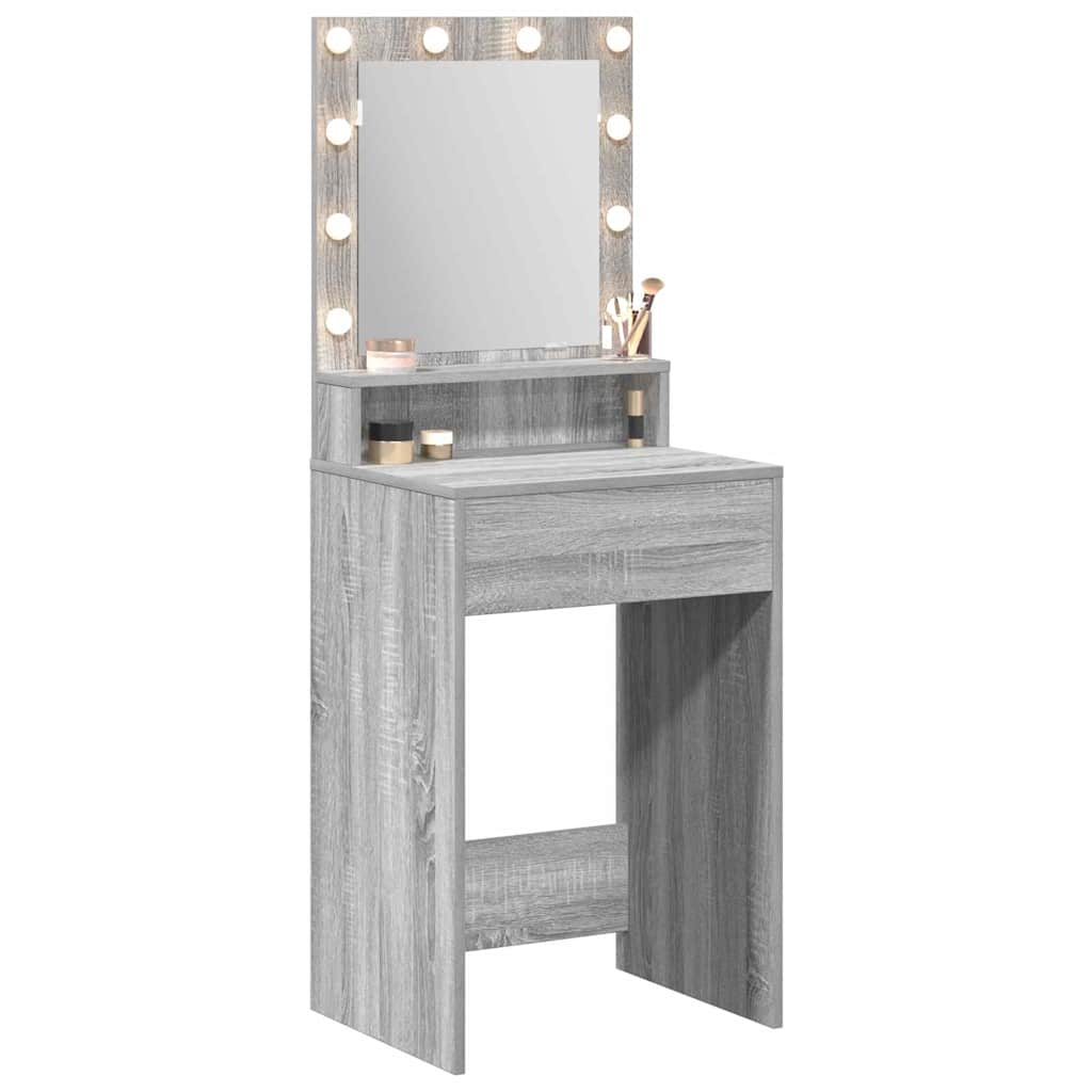 vidaXL Toaletka Szary Sonoma 50 x 41 x 135 cm Materiał drewnopochodny