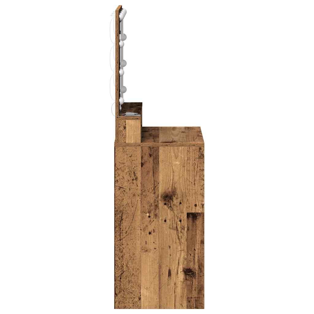vidaXL Toaletka Stare drewno 50 x 41 x 135 cm Materiał drewnopochodny