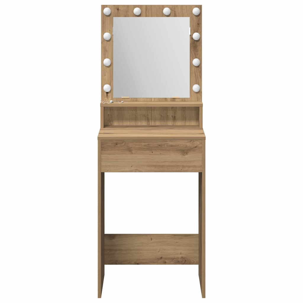 vidaXL Toaletka Dąb rzemieślniczy 50 x 41 x 135 cm Drewno inżynieryjne