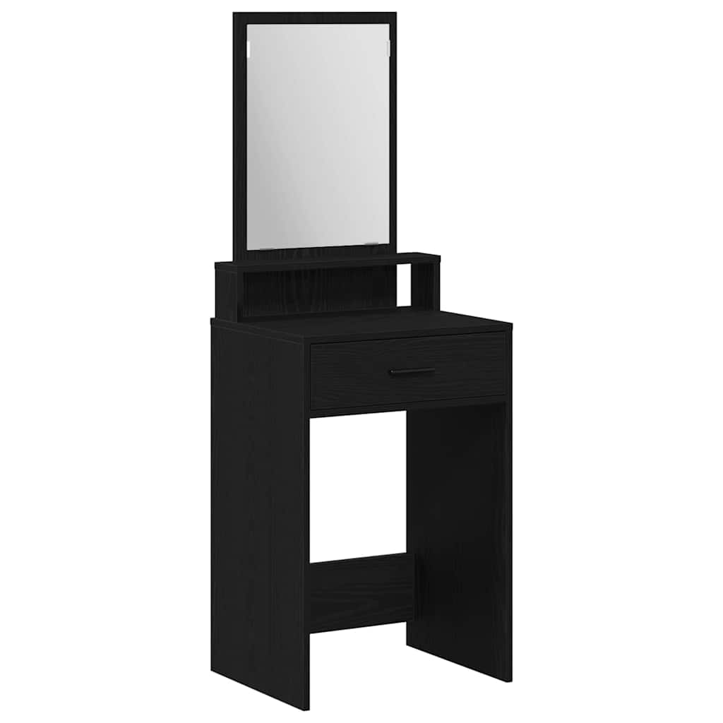 vidaXL Toaletka Czarny Dąb 50 x 41 x 140 cm Materiał drewnopochodny