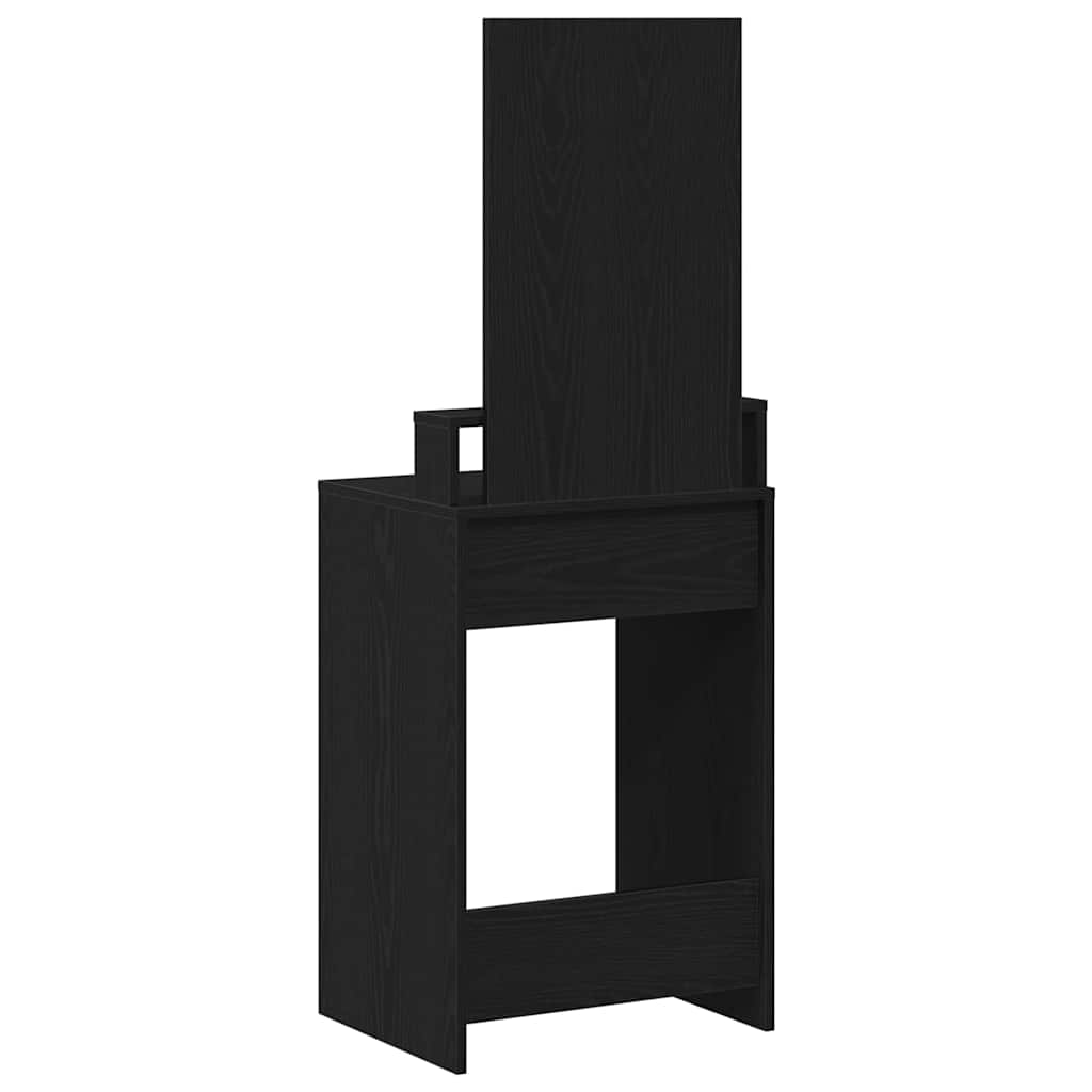 vidaXL Toaletka Czarny Dąb 50 x 41 x 140 cm Materiał drewnopochodny