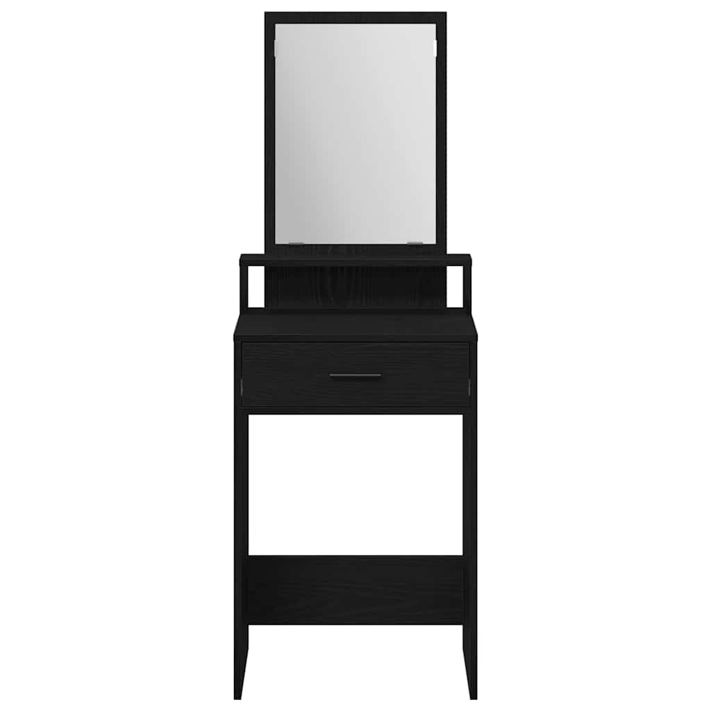 vidaXL Toaletka Czarny Dąb 50 x 41 x 140 cm Materiał drewnopochodny