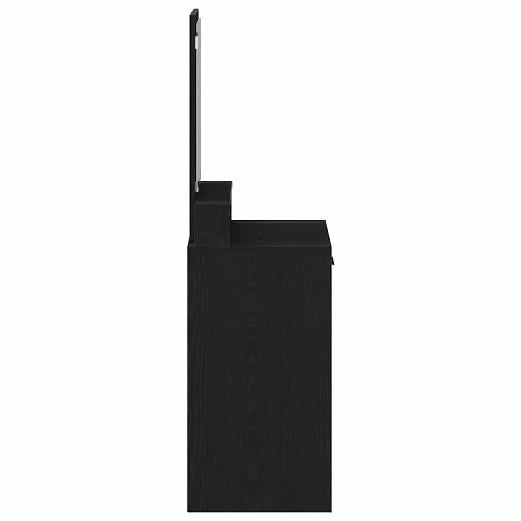 vidaXL Toaletka Czarny Dąb 50 x 41 x 140 cm Materiał drewnopochodny