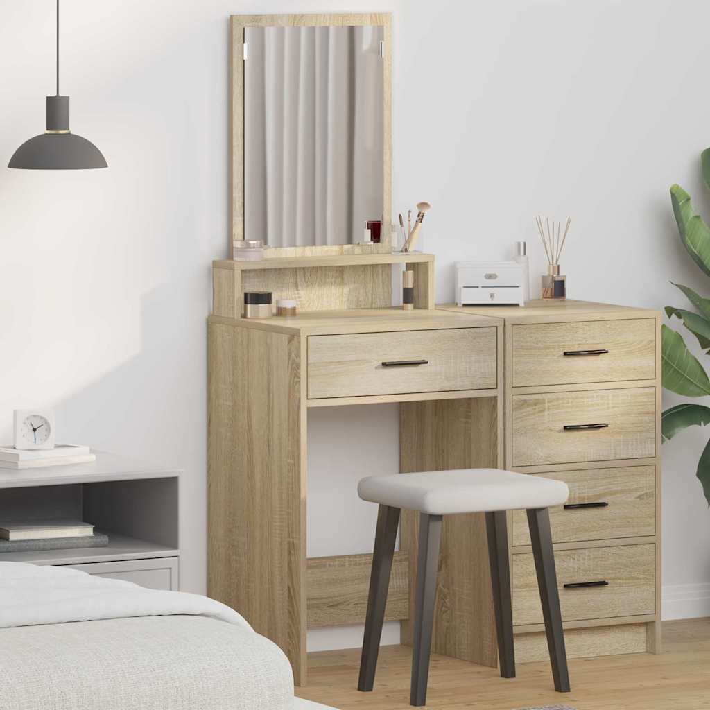 vidaXL Toaletka Dąb Sonoma 50 x 41 x 140 cm Materiał drewnopochodny