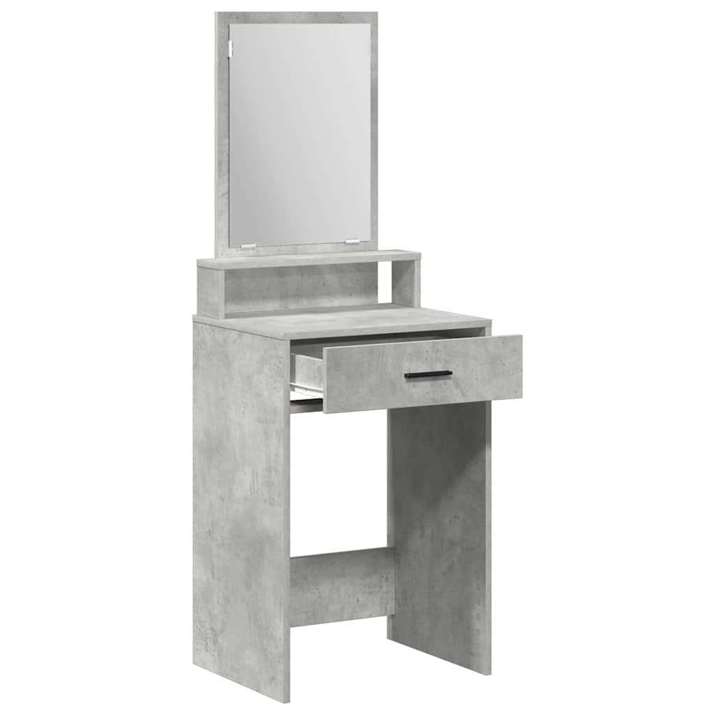 vidaXL Toaletka z szufladą z półką Betonowy szary 50 x 41 x 140 cm