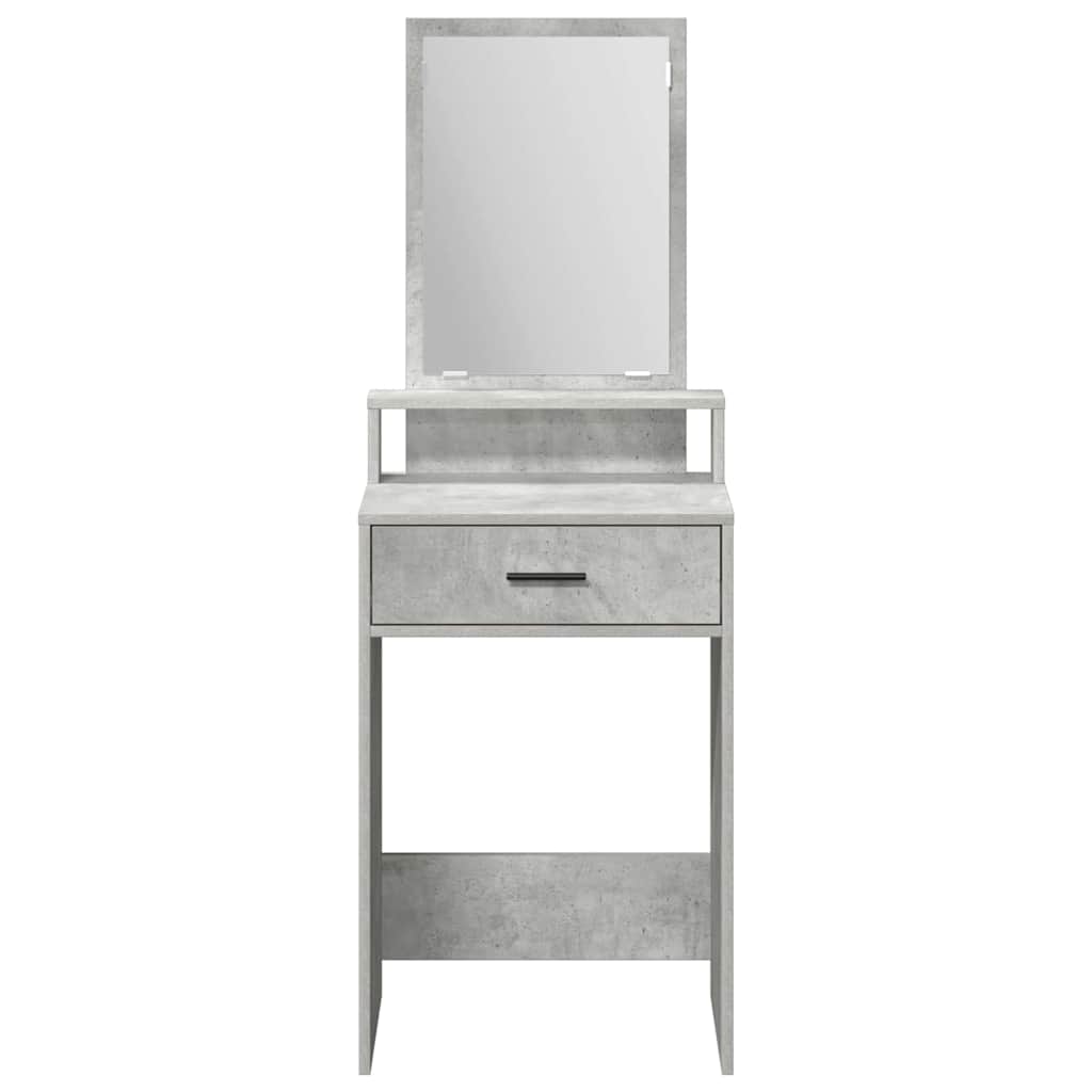 vidaXL Toaletka z szufladą z półką Betonowy szary 50 x 41 x 140 cm