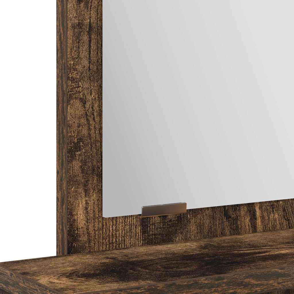 vidaXL Toaletka Dąb wędzony 50 x 41 x 140 cm Materiał drewnopochodny