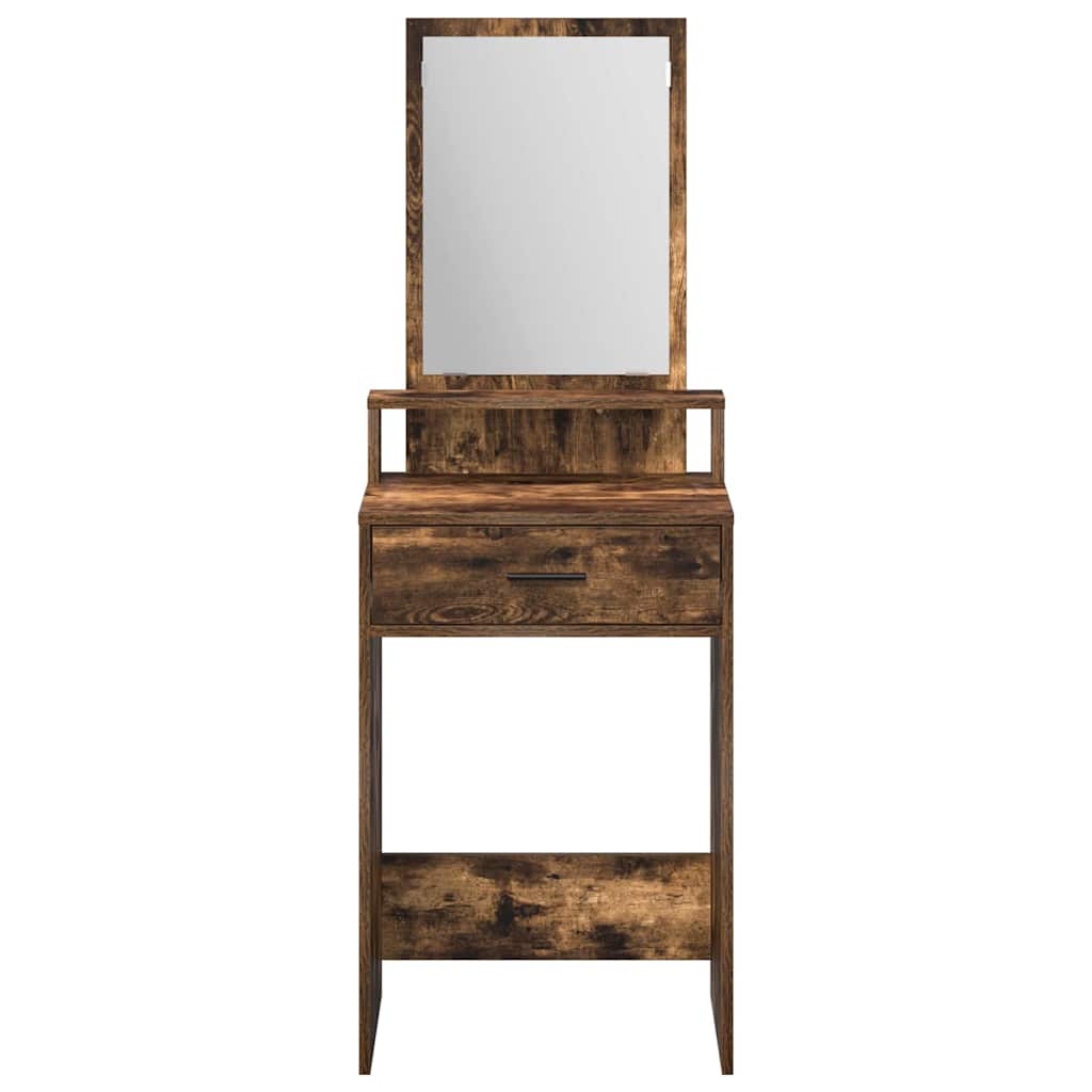 vidaXL Toaletka Dąb wędzony 50 x 41 x 140 cm Materiał drewnopochodny