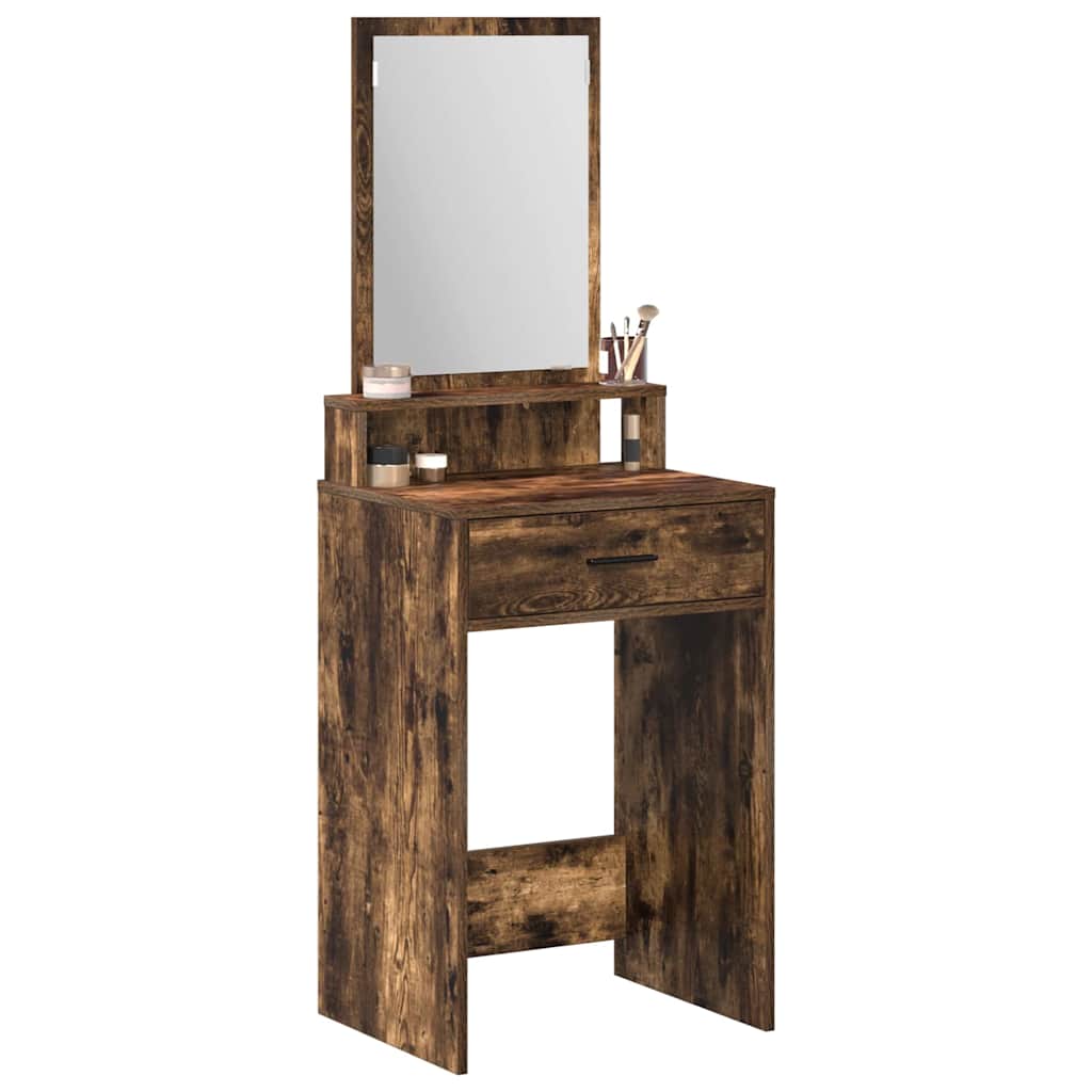 vidaXL Toaletka Dąb wędzony 50 x 41 x 140 cm Materiał drewnopochodny