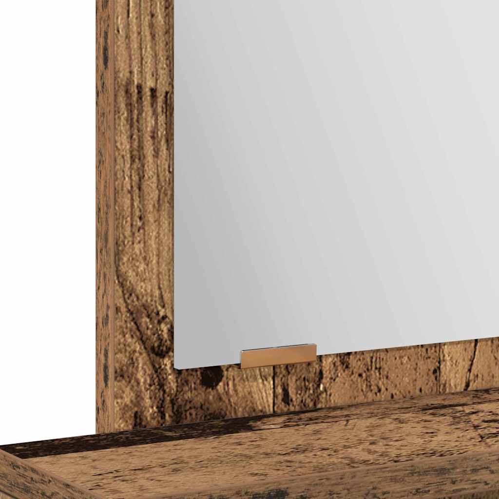 vidaXL Toaletka Stare drewno 50 x 41 x 140 cm Materiał drewnopochodny
