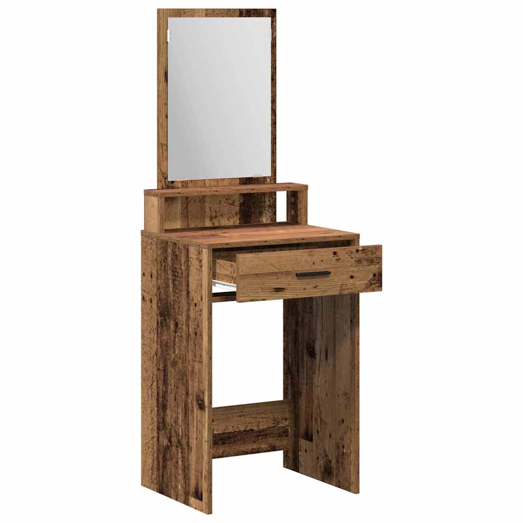 vidaXL Toaletka Stare drewno 50 x 41 x 140 cm Materiał drewnopochodny