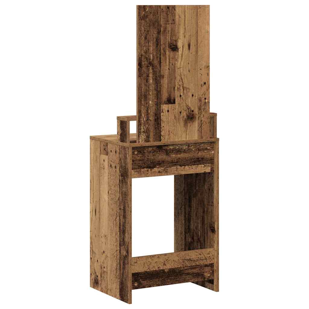 vidaXL Toaletka Stare drewno 50 x 41 x 140 cm Materiał drewnopochodny