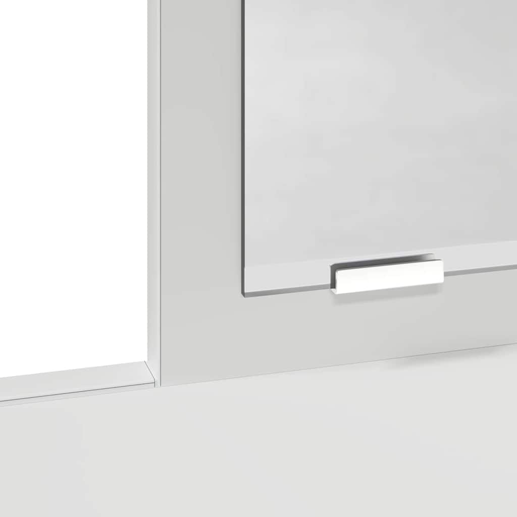 vidaXL Toaletka z półką Biały 79 x 41 x 140 cm Materiał drewnopochodny