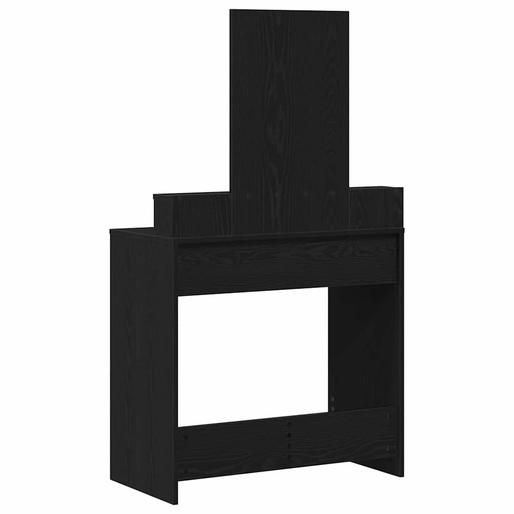 vidaXL Toaletka Czarny Dąb 79 x 41 x 140 cm Materiał drewnopochodny