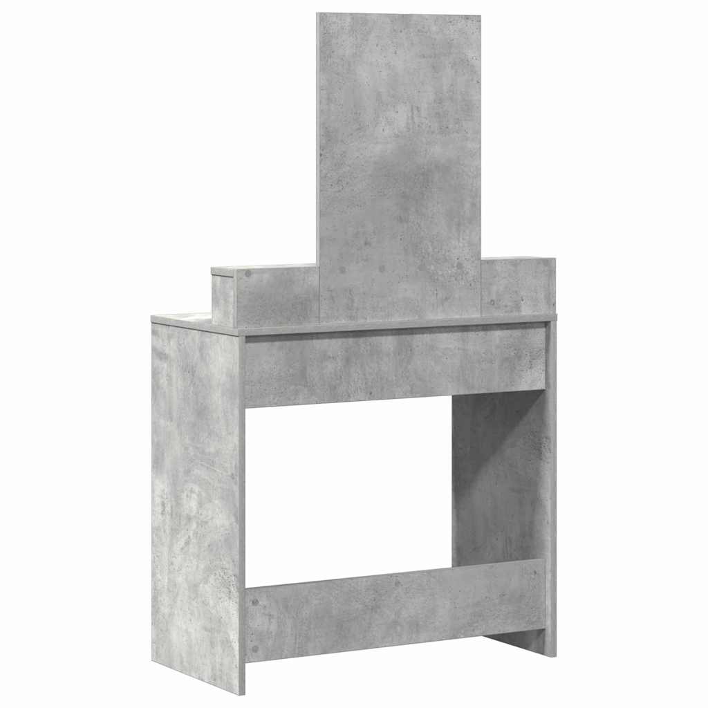 vidaXL Toaletka z szufladą z półką Betonowy szary 79 x 41 x 140 cm