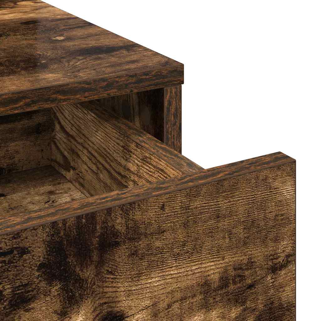 vidaXL Toaletka Dąb wędzony 79 x 41 x 140 cm Materiał drewnopochodny