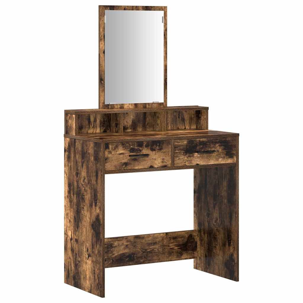vidaXL Toaletka Dąb wędzony 79 x 41 x 140 cm Materiał drewnopochodny