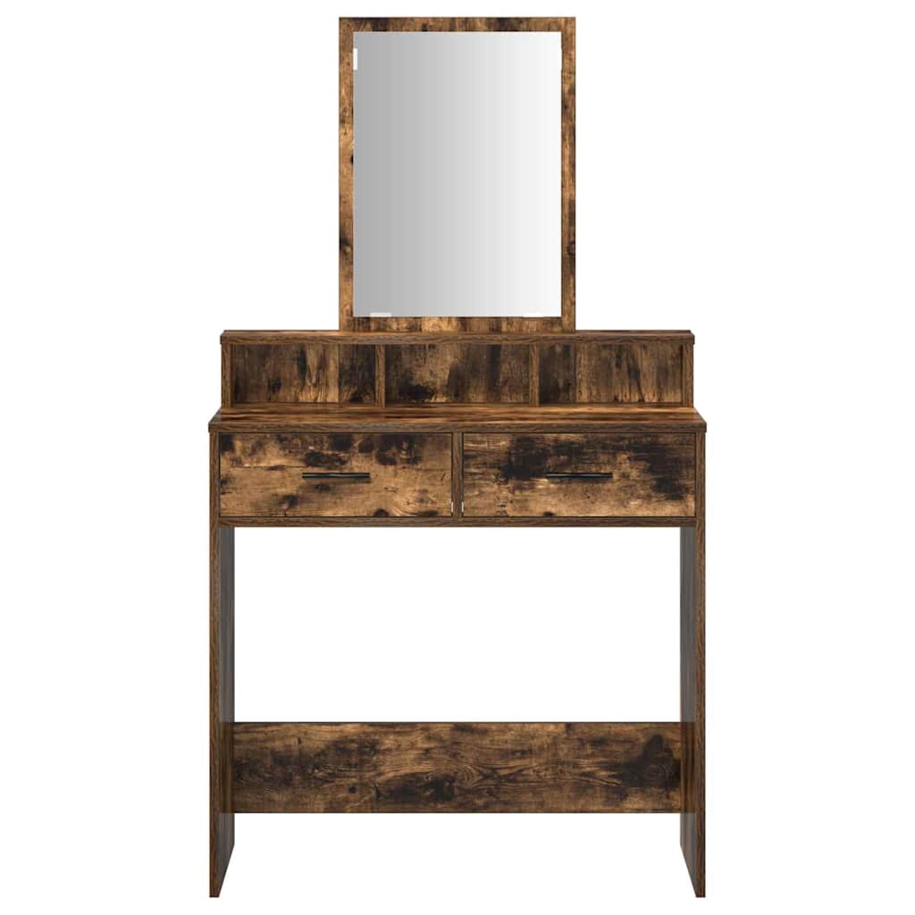 vidaXL Toaletka Dąb wędzony 79 x 41 x 140 cm Materiał drewnopochodny