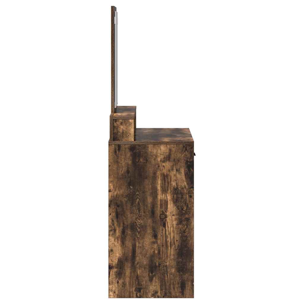 vidaXL Toaletka Dąb wędzony 79 x 41 x 140 cm Materiał drewnopochodny