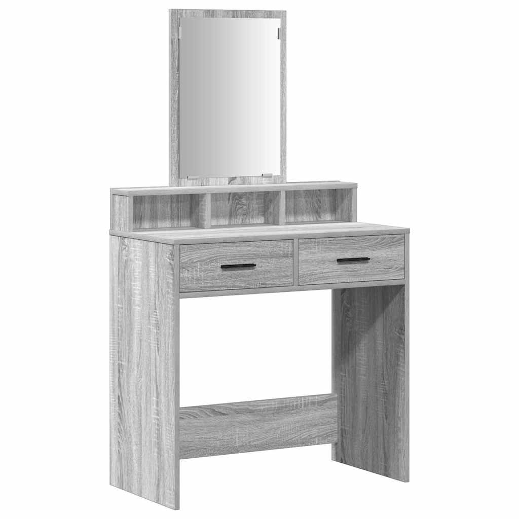 vidaXL Toaletka Szary Sonoma 79 x 41 x 140 cm Materiał drewnopochodny