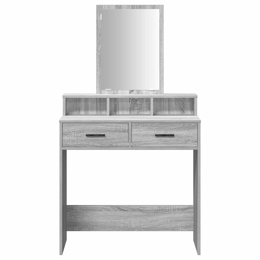 vidaXL Toaletka Szary Sonoma 79 x 41 x 140 cm Materiał drewnopochodny