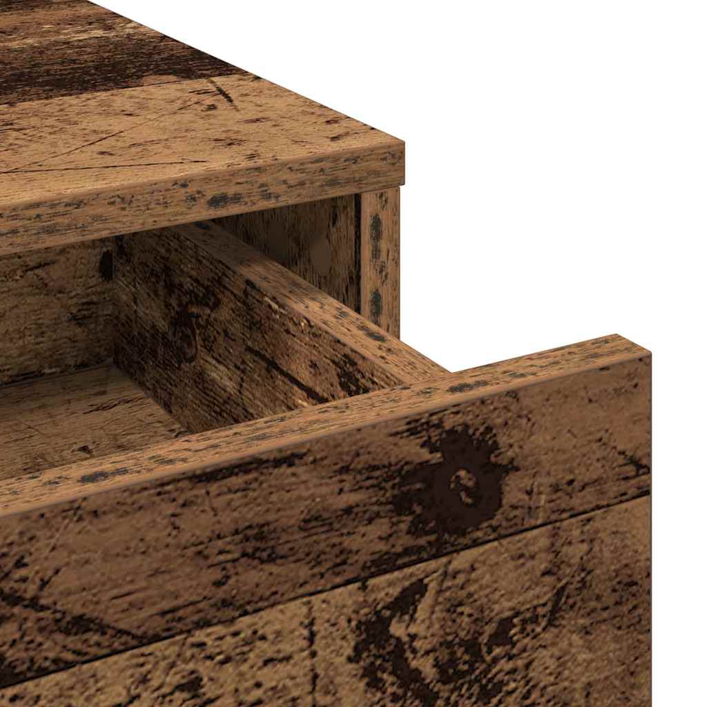 vidaXL Toaletka Stare drewno 79 x 41 x 140 cm Materiał drewnopochodny