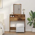 vidaXL Toaletka Stare drewno 79 x 41 x 140 cm Materiał drewnopochodny