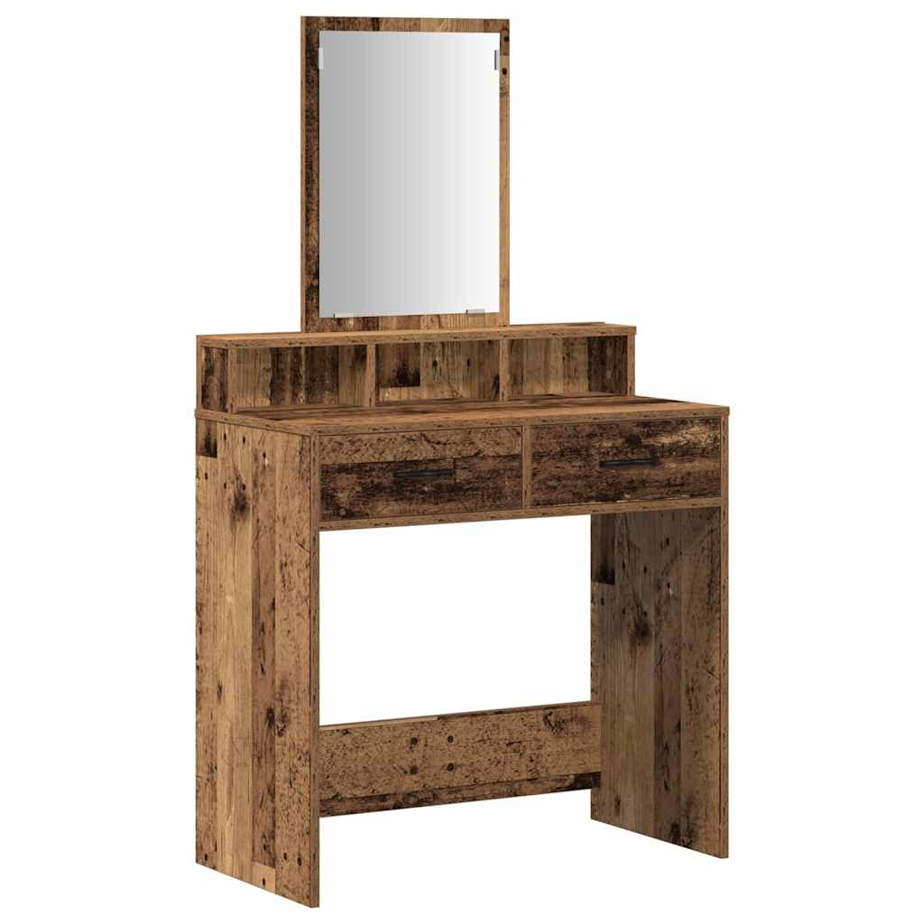 vidaXL Toaletka Stare drewno 79 x 41 x 140 cm Materiał drewnopochodny