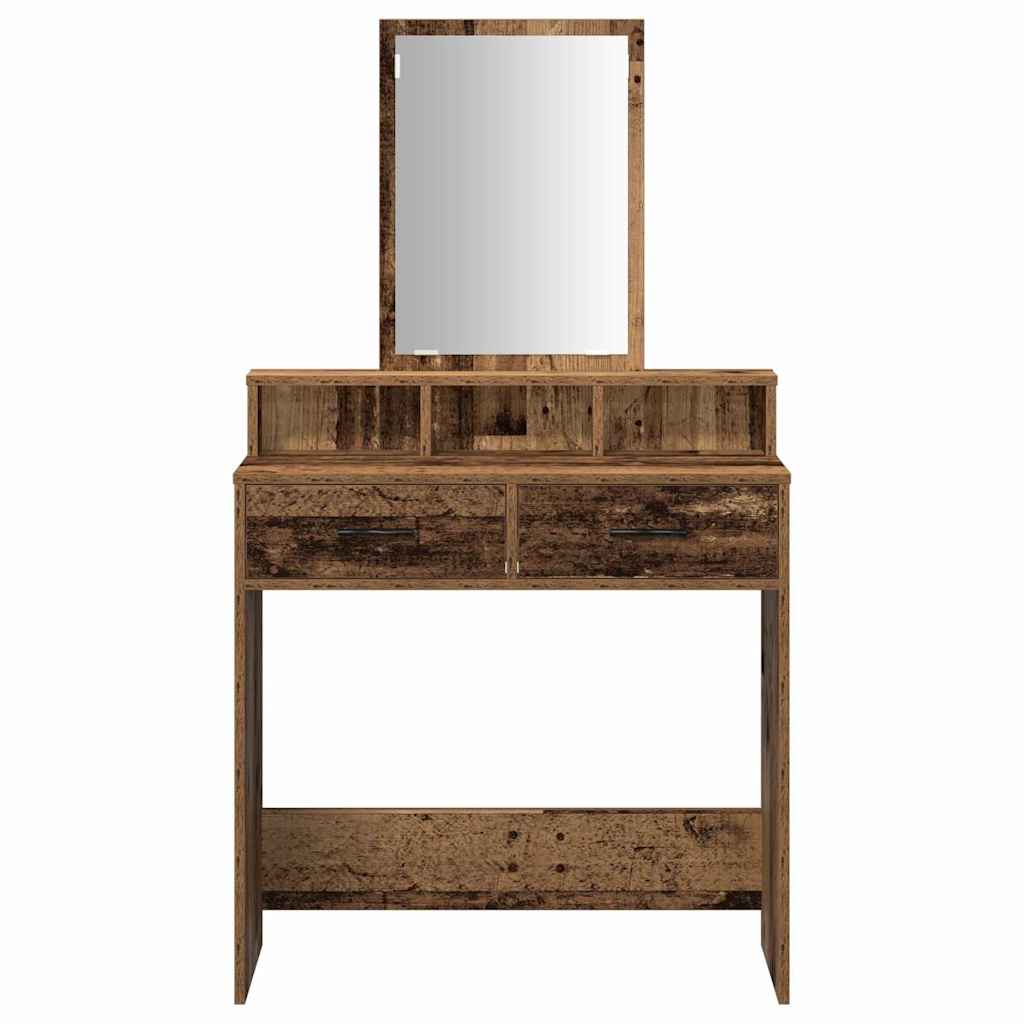 vidaXL Toaletka Stare drewno 79 x 41 x 140 cm Materiał drewnopochodny