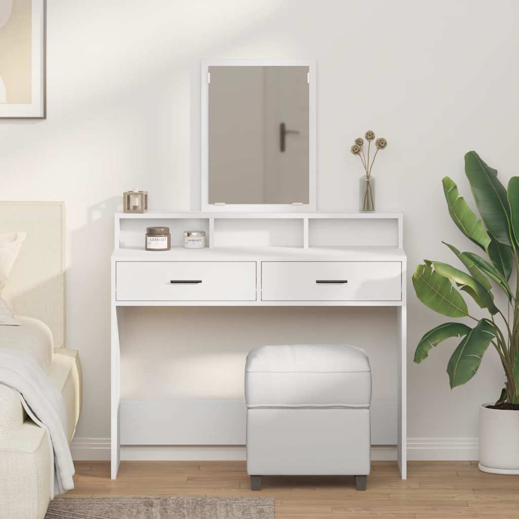 vidaXL Toaletka Biały 100 x 41 x 140 cm Materiał drewnopochodny