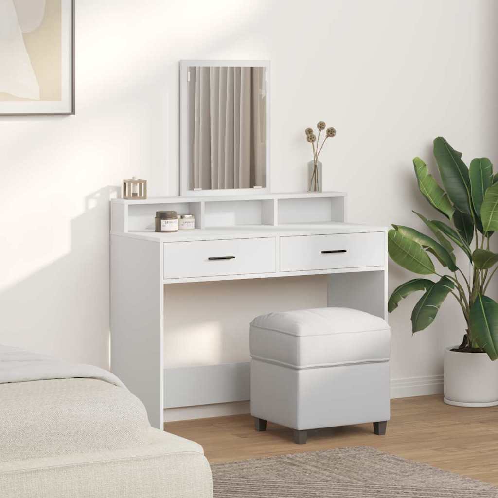 vidaXL Toaletka Biały 100 x 41 x 140 cm Materiał drewnopochodny