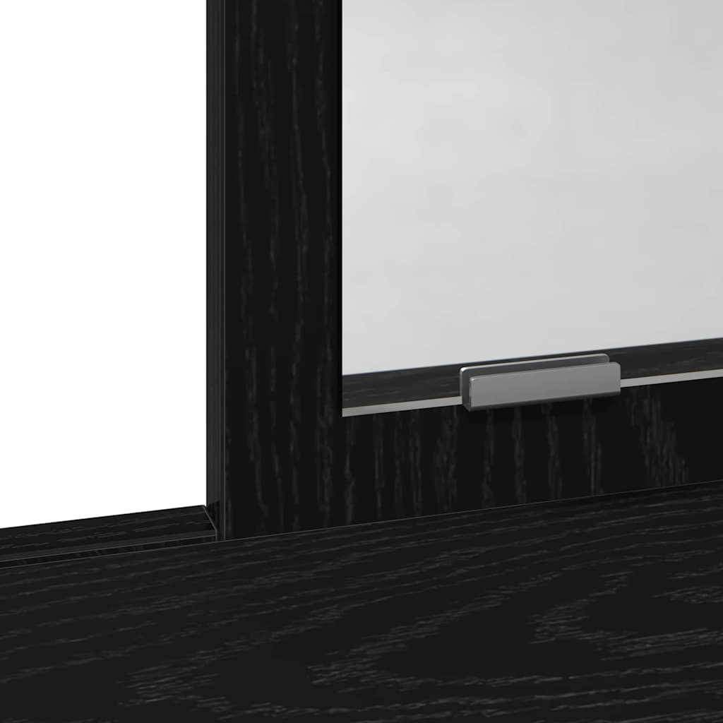 vidaXL Toaletka Czarny Dąb 100 x 41 x 140 cm Materiał drewnopochodny