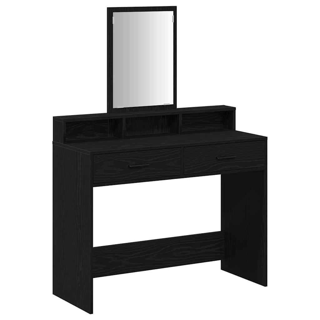 vidaXL Toaletka Czarny Dąb 100 x 41 x 140 cm Materiał drewnopochodny