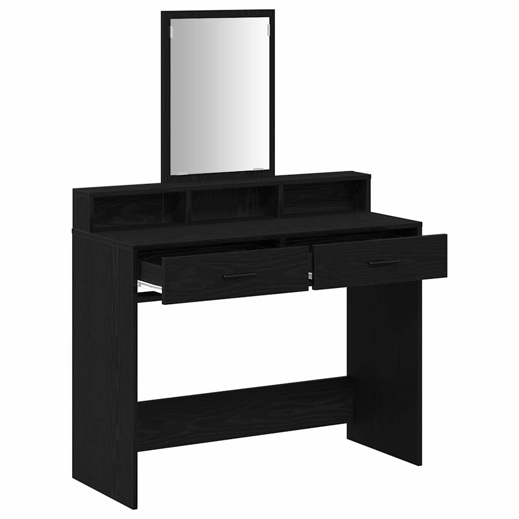 vidaXL Toaletka Czarny Dąb 100 x 41 x 140 cm Materiał drewnopochodny