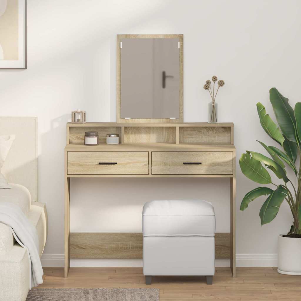 vidaXL Toaletka Dąb Sonoma 100 x 41 x 140 cm Materiał drewnopochodny