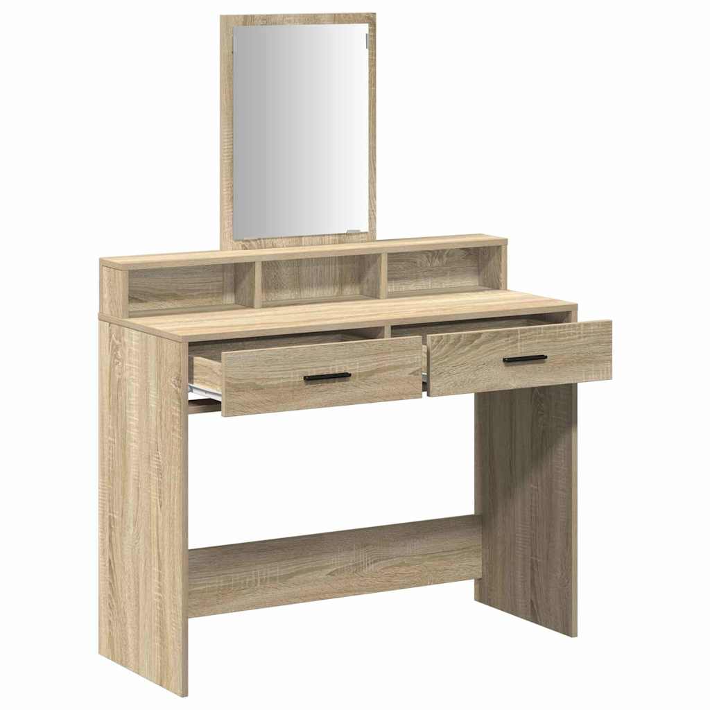 vidaXL Toaletka Dąb Sonoma 100 x 41 x 140 cm Materiał drewnopochodny