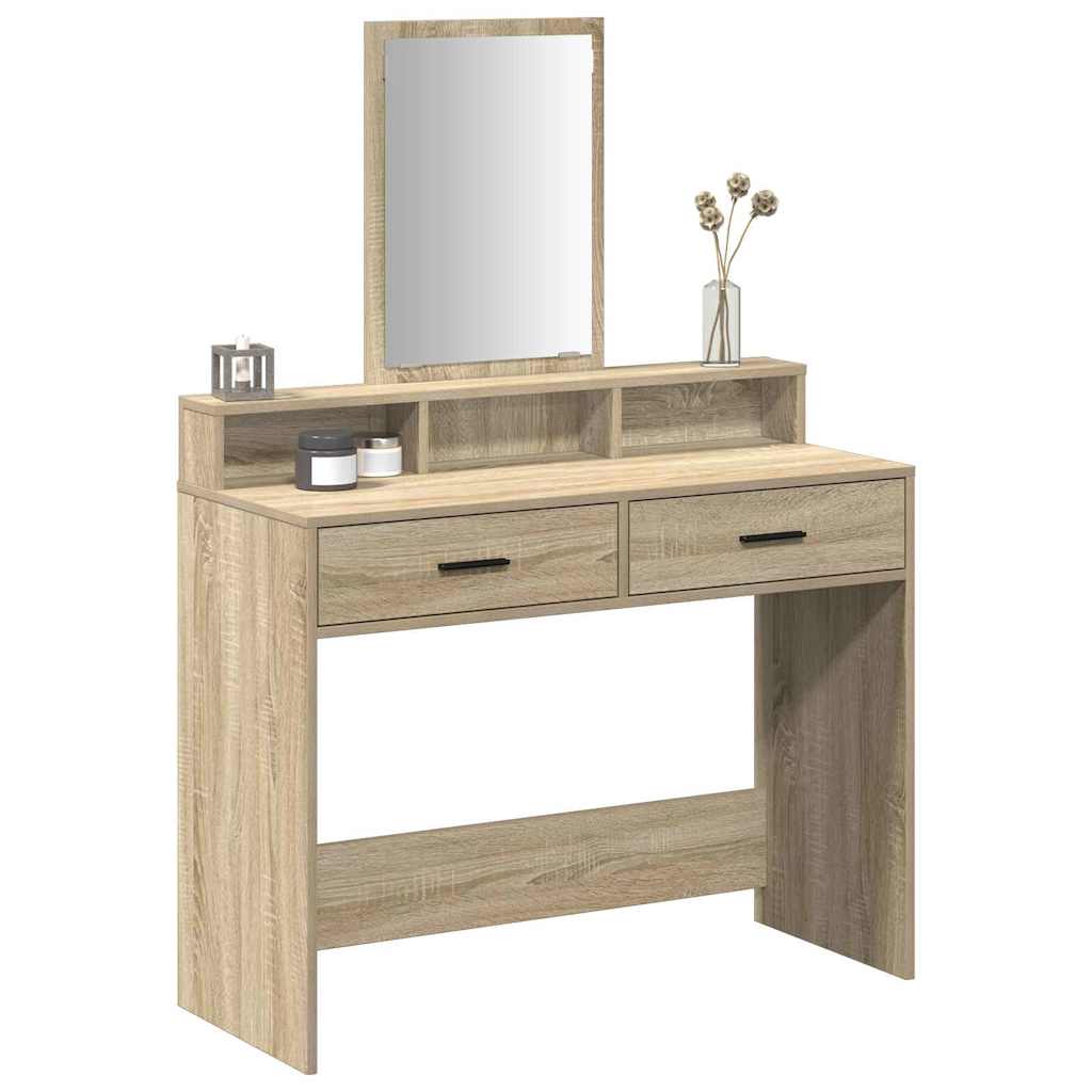 vidaXL Toaletka Dąb Sonoma 100 x 41 x 140 cm Materiał drewnopochodny