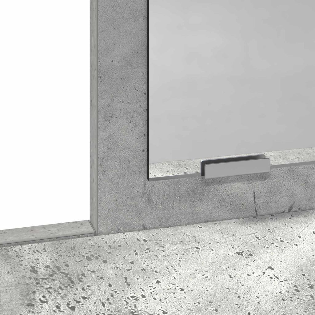 vidaXL Toaletka z szufladą z półką Betonowy szary 100 x 41 x 140 cm