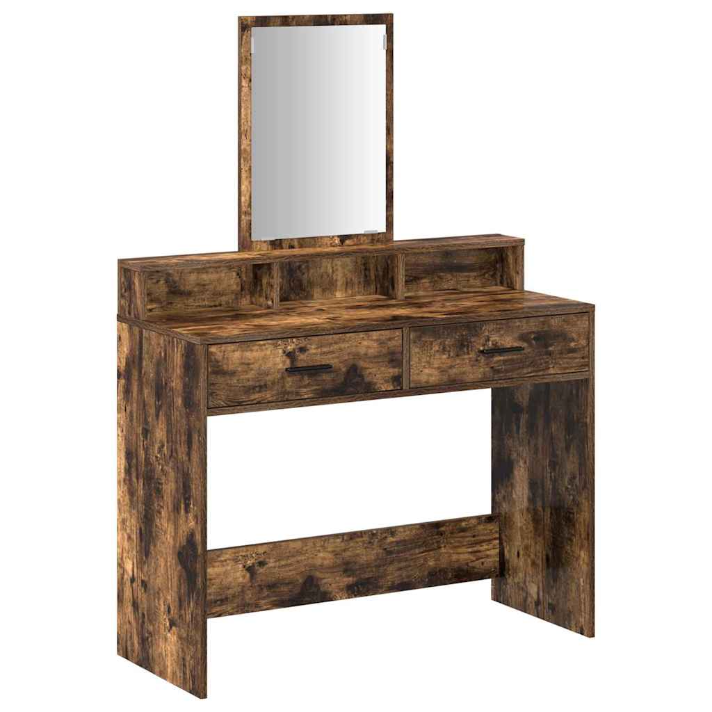 vidaXL Toaletka Dąb wędzony 100 x 41 x 140 cm Materiał drewnopochodny