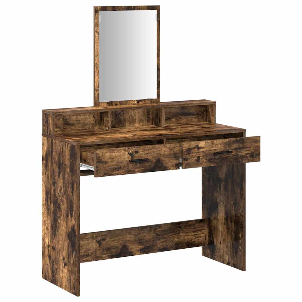 vidaXL Toaletka Dąb wędzony 100 x 41 x 140 cm Materiał drewnopochodny