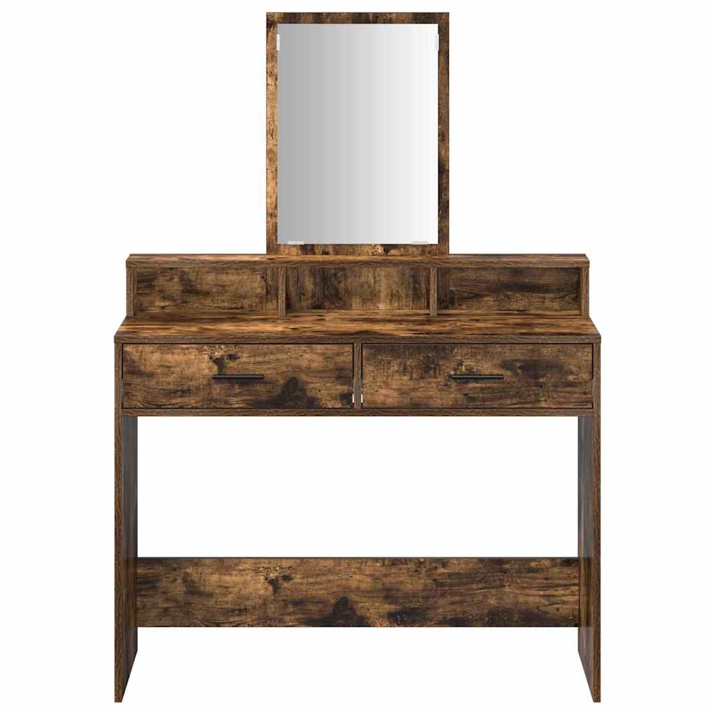 vidaXL Toaletka Dąb wędzony 100 x 41 x 140 cm Materiał drewnopochodny