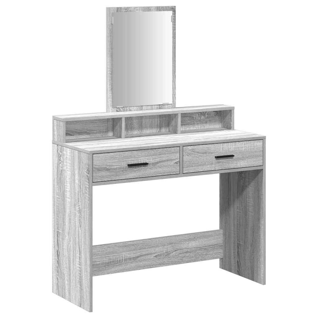 vidaXL Toaletka Szary Sonoma 100 x 41 x 140 cm Materiał drewnopochodny