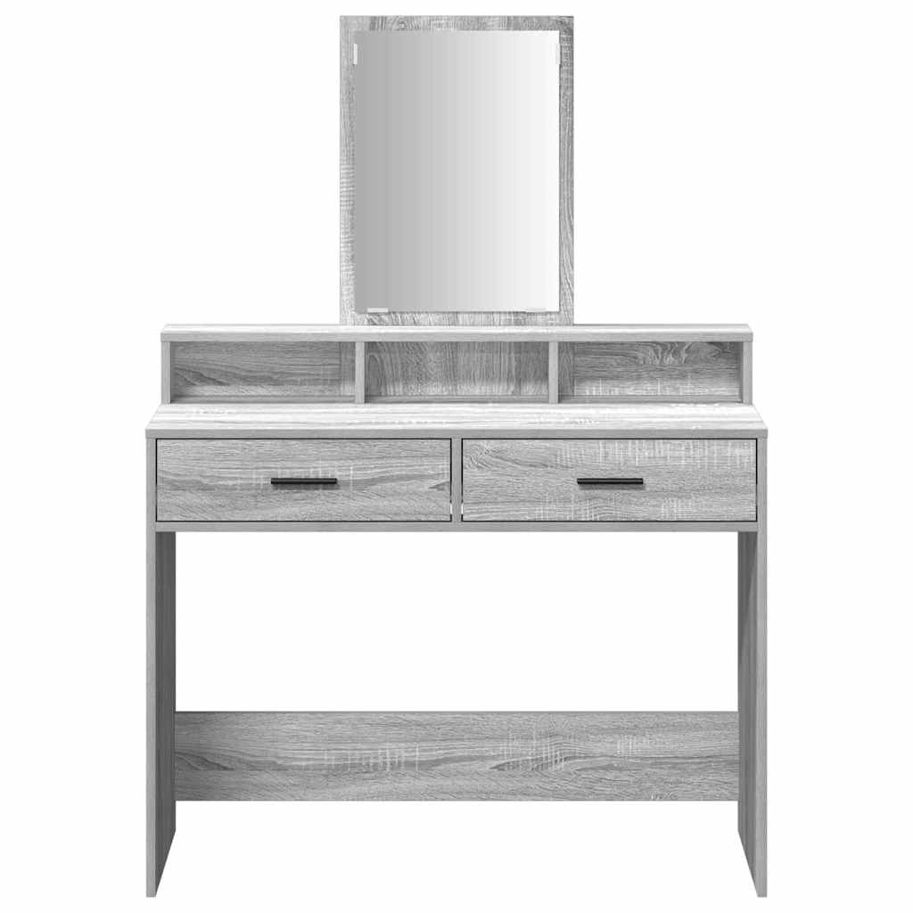 vidaXL Toaletka Szary Sonoma 100 x 41 x 140 cm Materiał drewnopochodny