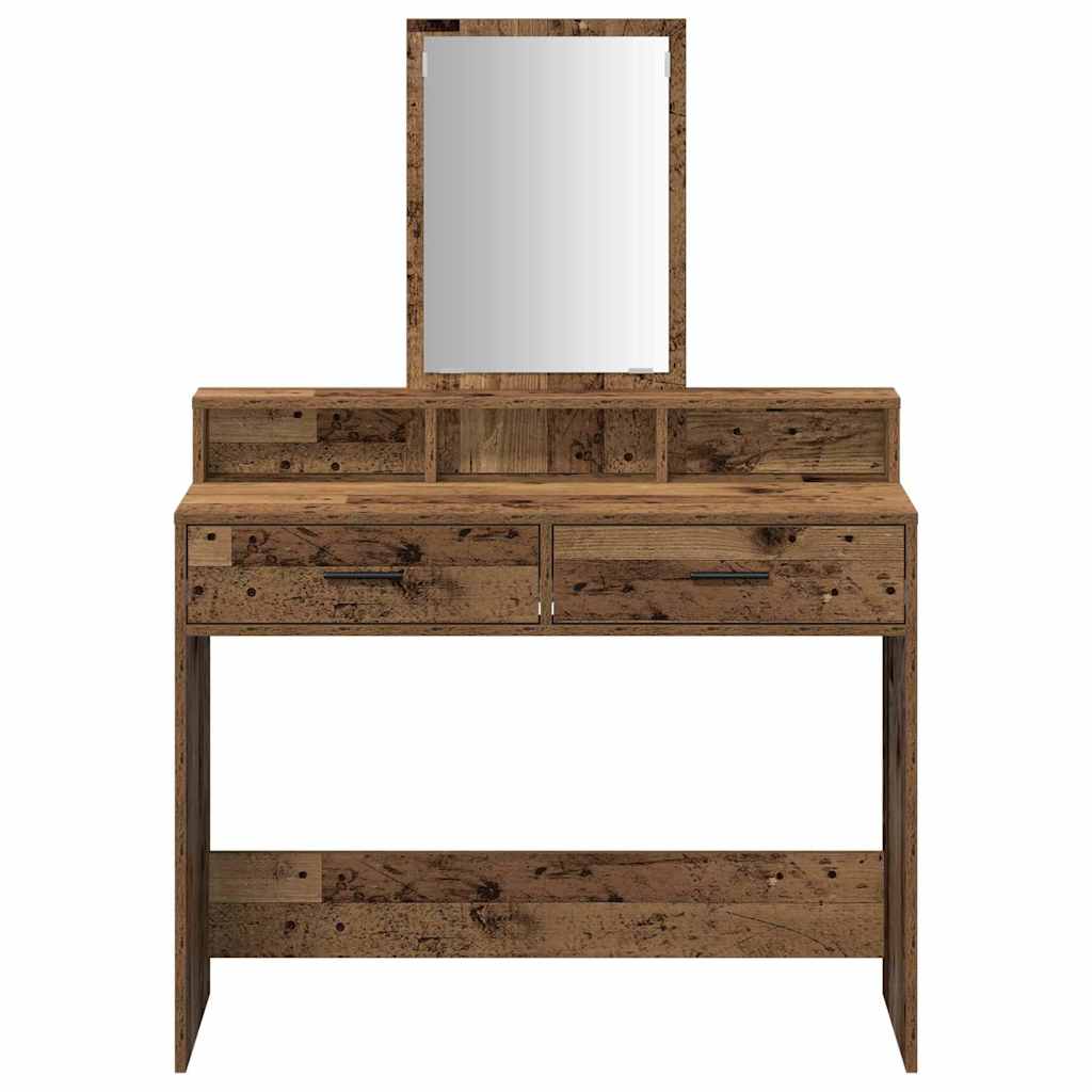vidaXL Toaletka Stare drewno 100 x 41 x 140 cm Materiał drewnopochodny