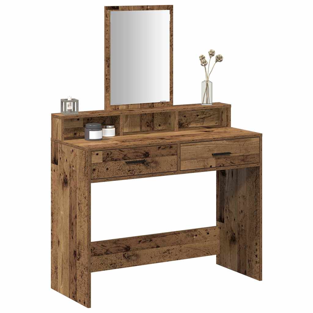 vidaXL Toaletka Stare drewno 100 x 41 x 140 cm Materiał drewnopochodny