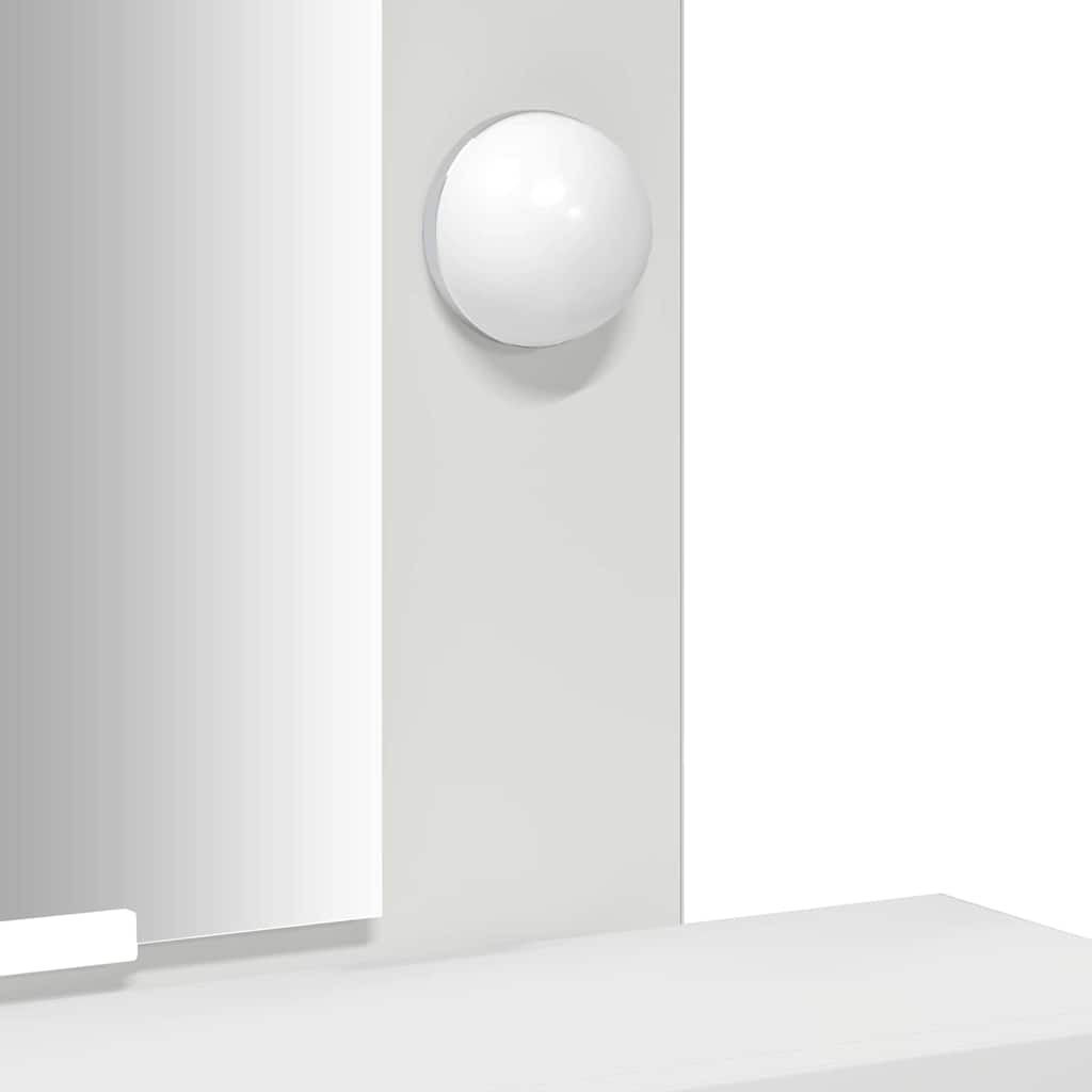 vidaXL Toaletka Biały 50 x 41 x 140 cm Materiał drewnopochodny