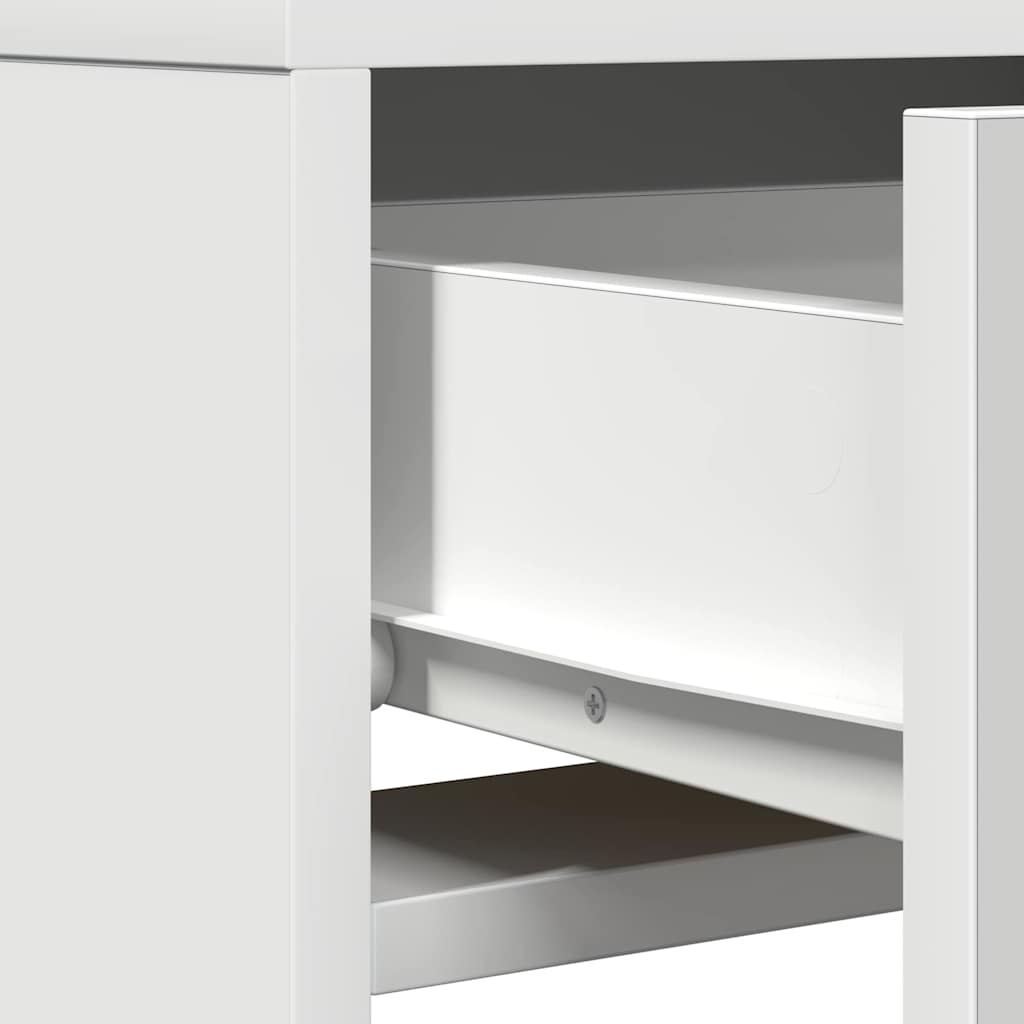 vidaXL Toaletka Biały 50 x 41 x 140 cm Materiał drewnopochodny