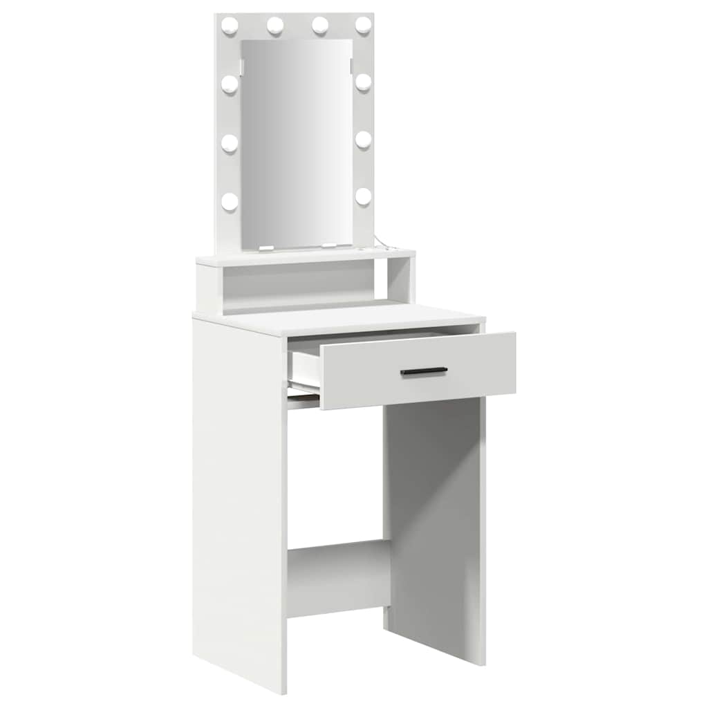 vidaXL Toaletka Biały 50 x 41 x 140 cm Materiał drewnopochodny